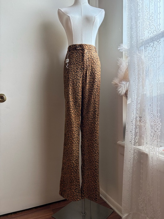 Moschino Pants - Moschino leopard animal print high rise pants